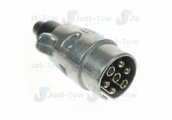 12N 7 Pin Aluminium Plug + Nickel Pins