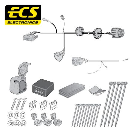 Audi Q5 7 Pin Dedicated Towbar Wiring Kit Nov/2008 to Dec/2016