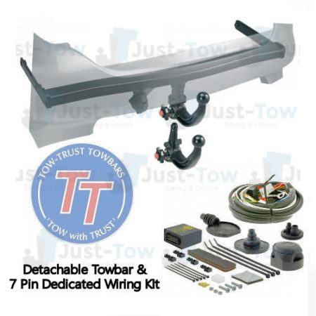Audi A6 TowTrust Detachable Towbar & 7 Pin Dedicated Electric Kit 2011 to 2018