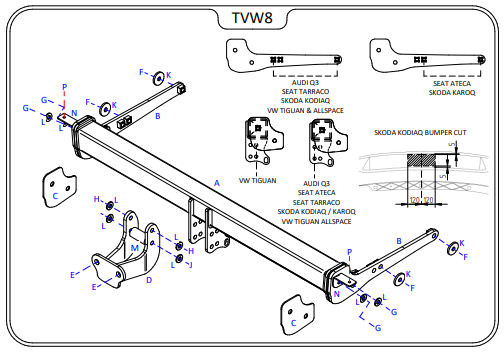Audi Q3 Towbar 2018 to Present - Image 3