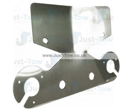 Stainless Steel Towbar Bumper Protector Plate + 2 Socket Mounts